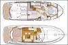 Yachtcharter Prestige 42 Grundriss 3 Cab 2 WC