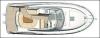 Yachtcharter Prestige 30 S Decksplan 1 Cab 1 WC