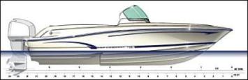 Yachtcharter Cap Camarat 715 Segelplan 1 Cab 1 WC