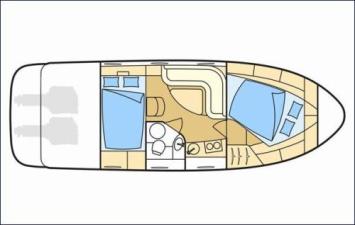 Yachtcharter Blumar Sport Cruiser Grundriss