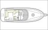 Yachtcharter Blumar Sport Cruiser 32 HT Decksplan