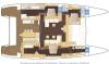 Yachtcharter lagoon 620 3 cabins layout