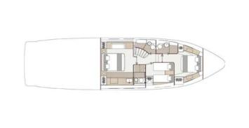 Yachtcharter Sealine T60 AURA Grundriss