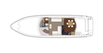 Yachtcharter Sealine T60 Grundriss