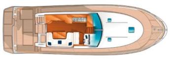 Yachtcharter Antares 1380 Decksplan