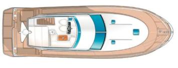 Yachtcharter Beneteau Antares 1380 Decksplan 2