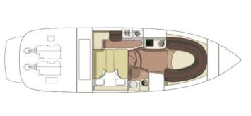 Yachtcharter Cranchi 41 Endurance Layout