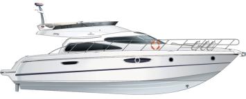 Yachtcharter Cranchi Atlantique 50 Riss