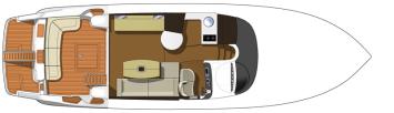 Yachtcharter Cranchi Atlantique 50 Layout