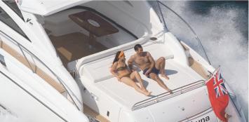 Yachtcharter Princess V58 (3+1Cab/2+1WC) Sonnenliege