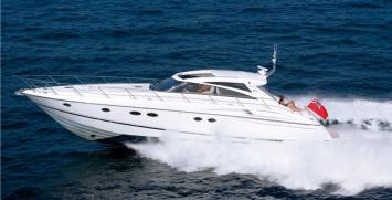 Yachtcharter Princess V58 (3+1Cab/2+1WC) Seitenansicht