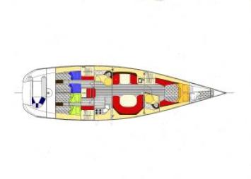 Yachtcharter Gieffe 53 Grundriss1