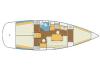 Yachtcharter Vektor 36 Grundriss