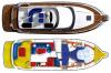 Yachtcharter Storebro_410_Commander_Grundriss
