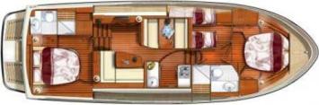 Yachtcharter linssen grand sturdy 40.9 Grundriss