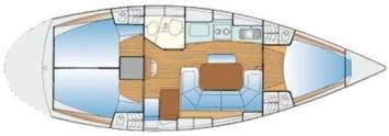 Yachtcharter Bavaria 37 3cab layout