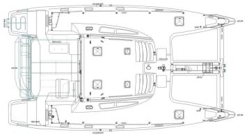 Yachtcharter decklayout