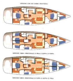 Yachtcharter Grundriss Star 64
