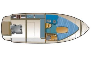 Yachtcharter Scarani 25 Grundriss