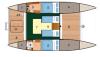Yachtcharter Tiki 30 Grundriss