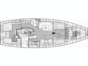 Yachtcharter Hallberg Rassy 62 Grundriss