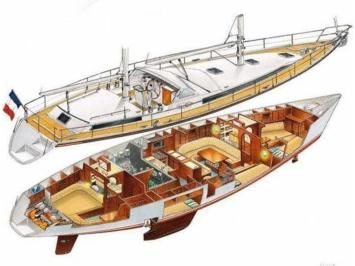 Yachtcharter Amel 53 Grundriss