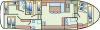 Yachtcharter Chris Craft 58 Grundriss 4 Cab 3 WC