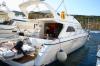 Yachtcharter Princess 480 Heckansicht 3+1 Cab 3 WC