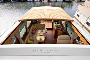 Yachtcharter Linssen Grand Sturdy 34.9AC Luftansicht 2 Cab 2 WC
