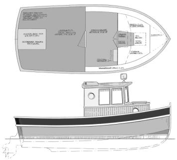 Yachtcharter Arvor 215 Grundriss 1 Kab