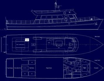 Yachtcharter Burmester 82 Grundriss 4 Cab 3 Wc