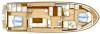 Yachtcharter GrandSturdy6043AC Grundriss 3 Cab 2 Wc