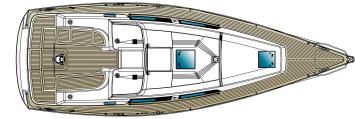 Yachtcharter Hanse 355 3Cab Deck