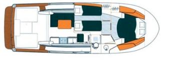 Yachtcharter Antares 10.80 2cab layout