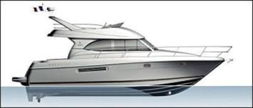 Yachtcharter Prestige 36 Segelplan 2 Cab 1 WC