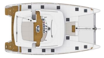 Yachtcharter Lagoon 52 F 4 plus 1 Kabinen 5 Baeder Grundriss