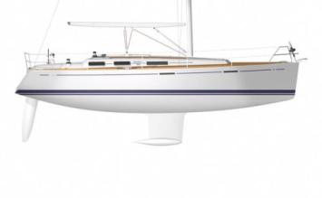 Yachtcharter Dufour 365 Segelplan 3 Cab