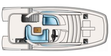 Yachtcharter Aquila 38 Layout Deck