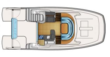 Yachtcharter Aquila 38 Layout Salon