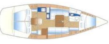 Yachtcharter Bavaria 38 3cab layout