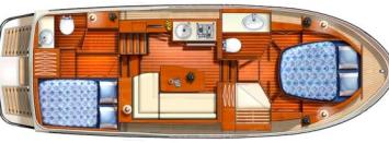 Yachtcharter Linssen Grand Sturdy 30.9 AC 2Cab:2WC Grundriss