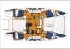 Yachtcharter Moorings 474 PC 4Kab Grundriss