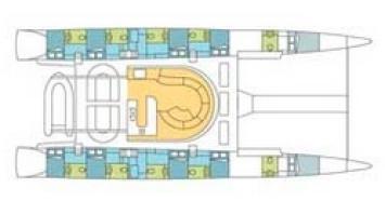 Yachtcharter Nautitech 82 (8Cab:8WC) Grundriss