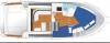 Yachtcharter Moraga 10.40 2Cab:1WC Grundriss