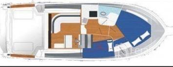 Yachtcharter Moraga 10.40 2Cab:1WC Grundriss