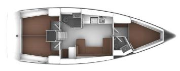 Yachtcharter Bavaria Cruiser 41 S 3cab layout