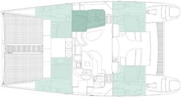 Yachtcharter Voyage 580 Crew (4Cab/4WC) Grundriss