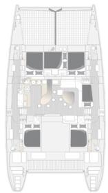 Yachtcharter Voyage 520 (5Cab:5WC) Grundriss