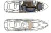 Yachtcharter Sunseeker Camarque 50 Grundriss