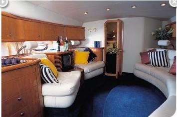 Yachtcharter Sunseeker Camarque 50 Salon